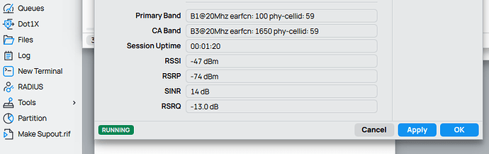 SEGNALE LTE-Cellular