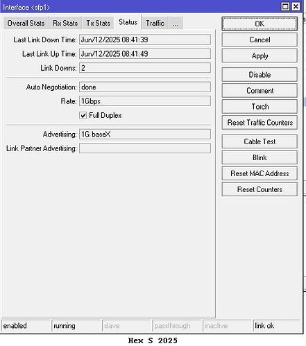 hex-s-2025-sfp-not-working