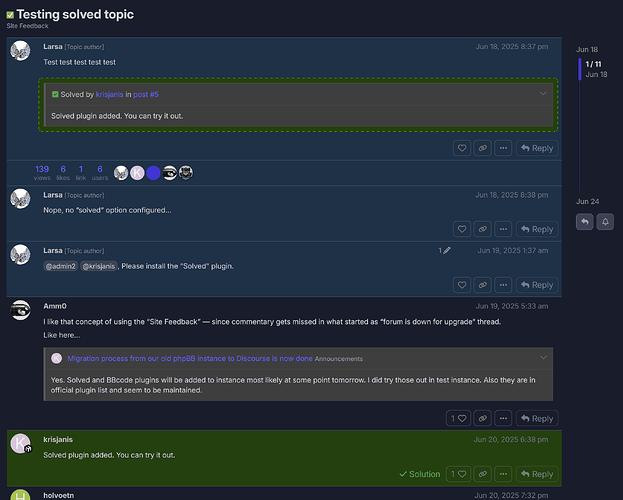 Posts highlight (dark)