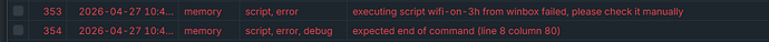 error message