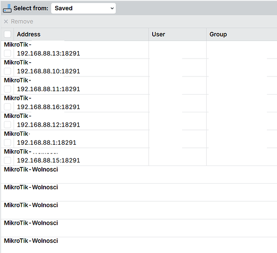 winbox shows only first 7 records