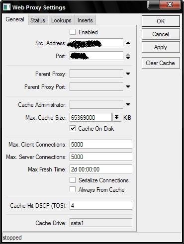 the proxy is still "very" functional - General - MikroTik community forum