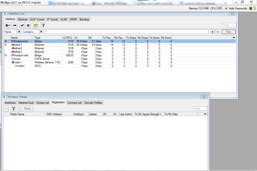 High CPU load 100 % on RB 133 - General - MikroTik community forum