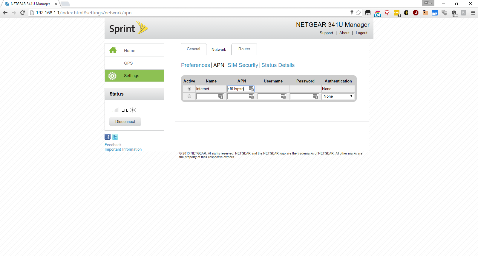 Netgear 341U - Settings - Network - APN.PNG