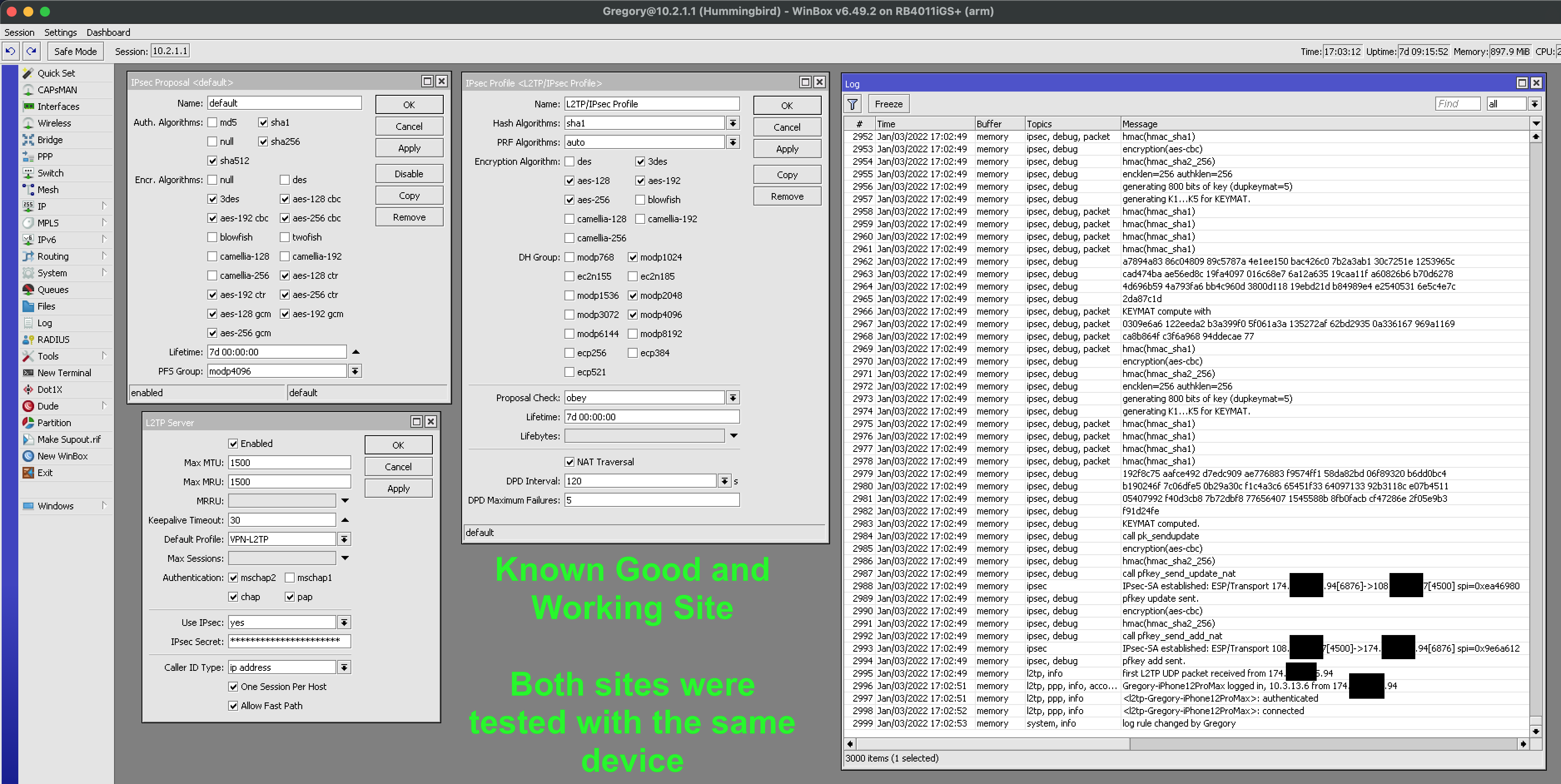 2022 January 3 - RB4011iGS+ L2TP&IPSec Known Good.png