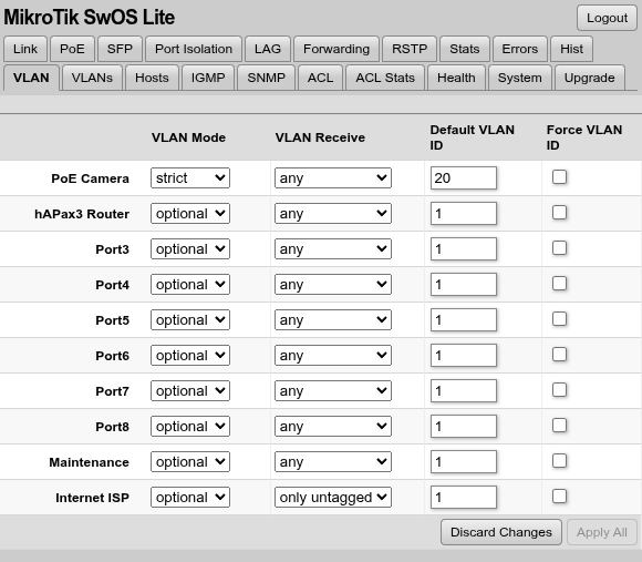 PoE-Switch-VLAN