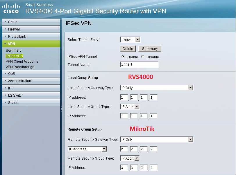 Linksys Rvs4000 Router Linksys / Cisco RVS4000 VPN - General - MikroTik community forum