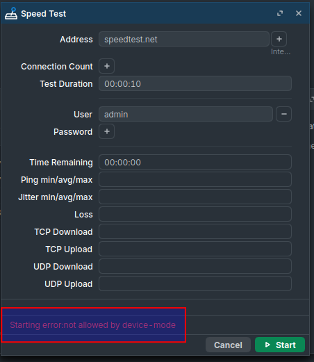 Server for speedtest - General - MikroTik community forum