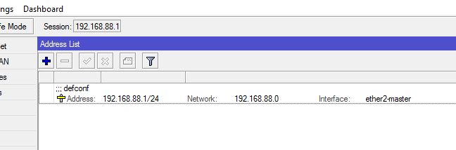 pppoe configured, but no ip address assigned, then 'bridge' replaced with 'ether2-master', 'ether1' was removed.JPG