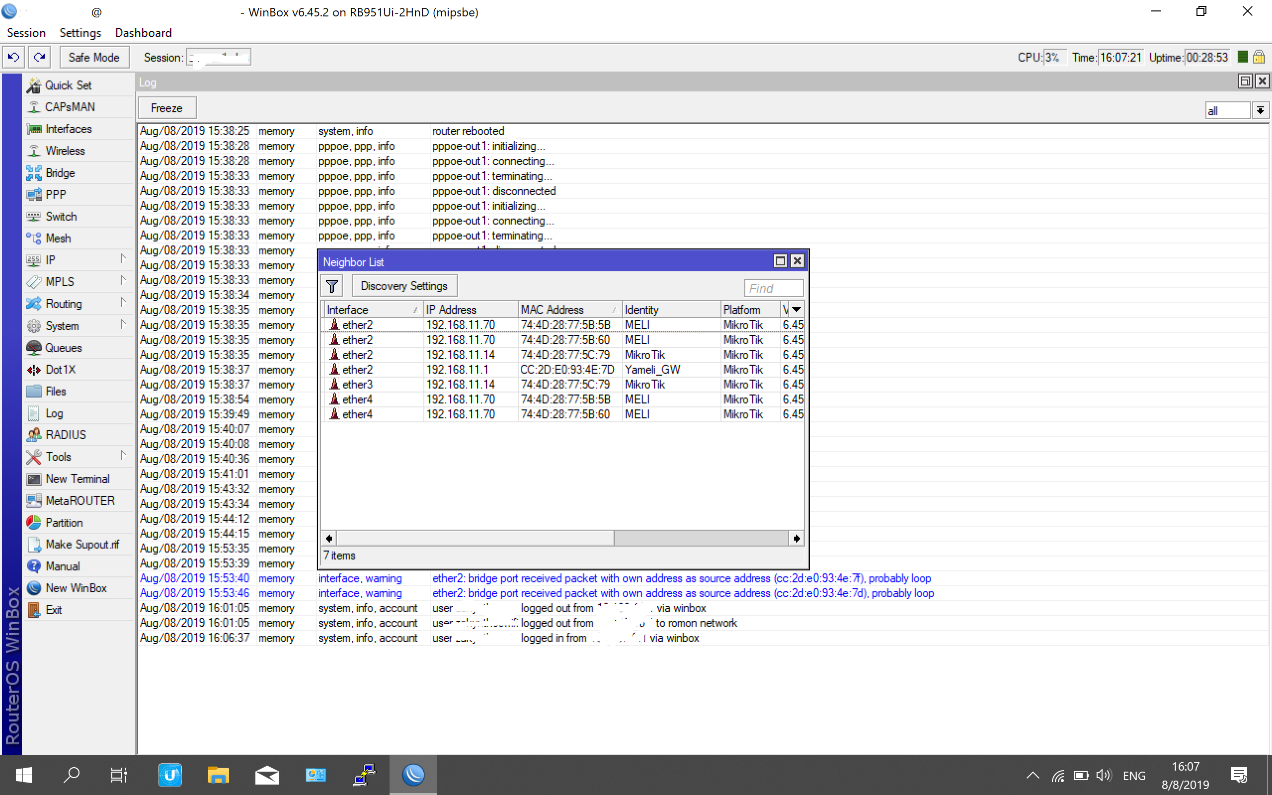 Strange Network Loop - General - MikroTik community forum
