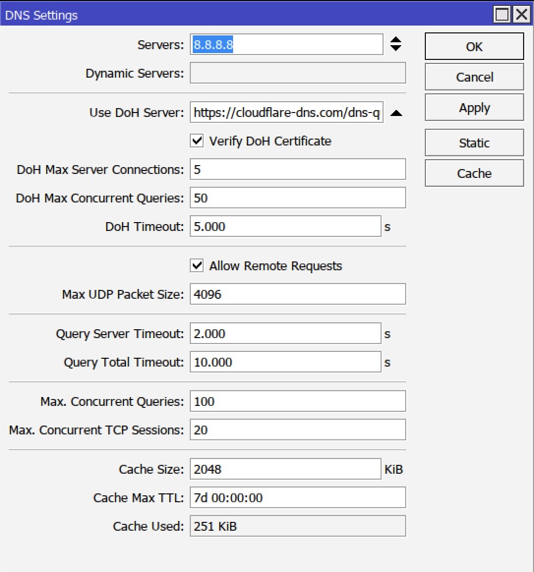 Mikrotik static dns issue (dns server).jpg